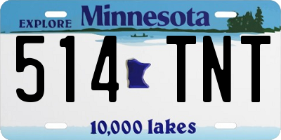 MN license plate 514TNT