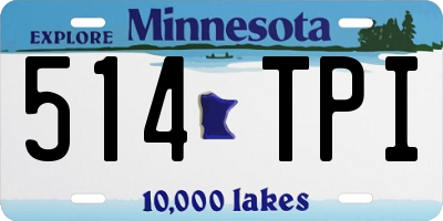 MN license plate 514TPI
