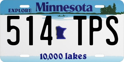 MN license plate 514TPS