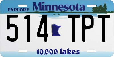MN license plate 514TPT
