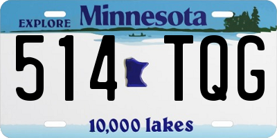 MN license plate 514TQG