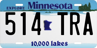 MN license plate 514TRA