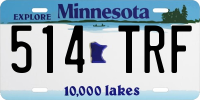 MN license plate 514TRF