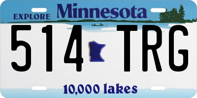 MN license plate 514TRG