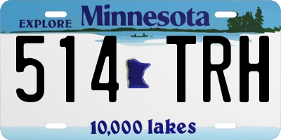 MN license plate 514TRH