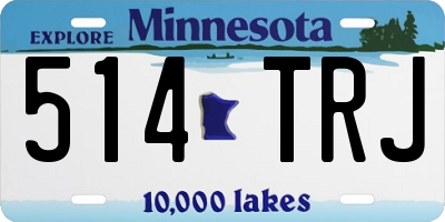 MN license plate 514TRJ