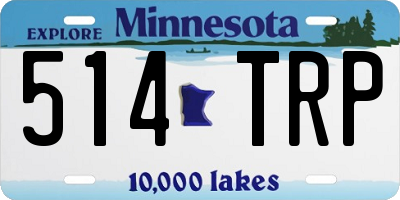 MN license plate 514TRP