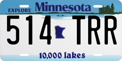 MN license plate 514TRR