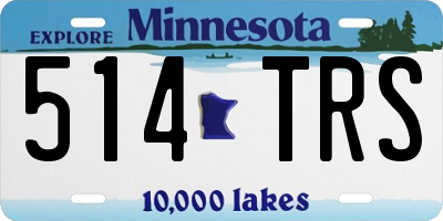 MN license plate 514TRS