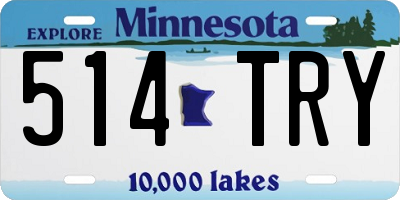 MN license plate 514TRY