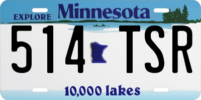 MN license plate 514TSR