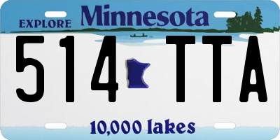 MN license plate 514TTA