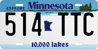 MN license plate 514TTC