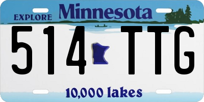 MN license plate 514TTG