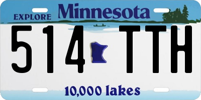 MN license plate 514TTH