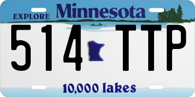 MN license plate 514TTP