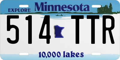MN license plate 514TTR