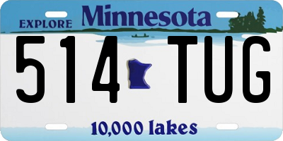 MN license plate 514TUG