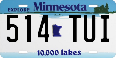 MN license plate 514TUI