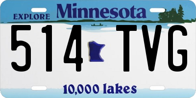 MN license plate 514TVG