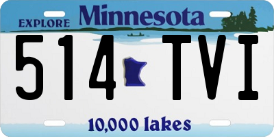 MN license plate 514TVI