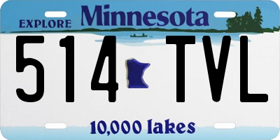 MN license plate 514TVL