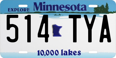 MN license plate 514TYA