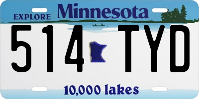 MN license plate 514TYD