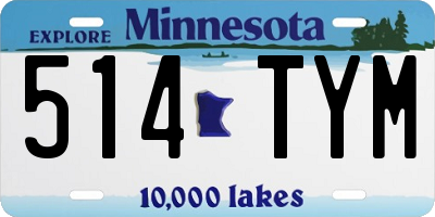 MN license plate 514TYM