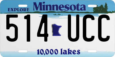 MN license plate 514UCC