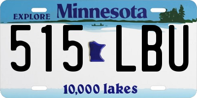 MN license plate 515LBU