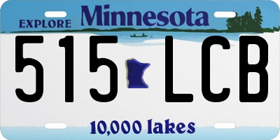 MN license plate 515LCB