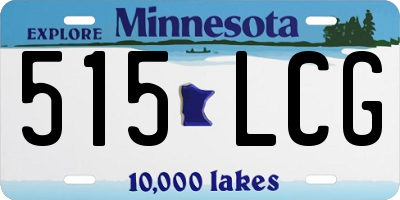 MN license plate 515LCG