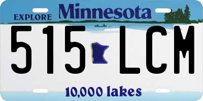 MN license plate 515LCM