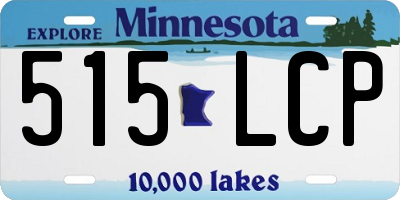 MN license plate 515LCP