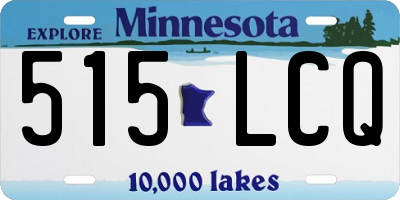 MN license plate 515LCQ