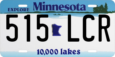 MN license plate 515LCR