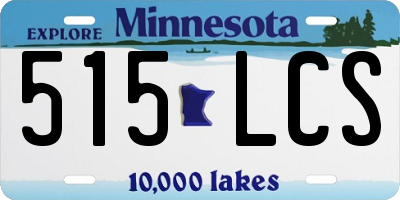 MN license plate 515LCS