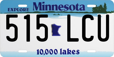 MN license plate 515LCU