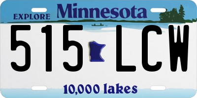 MN license plate 515LCW