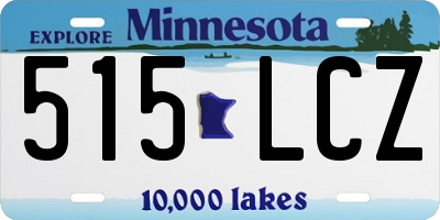 MN license plate 515LCZ