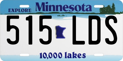 MN license plate 515LDS