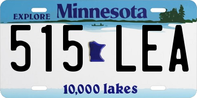 MN license plate 515LEA
