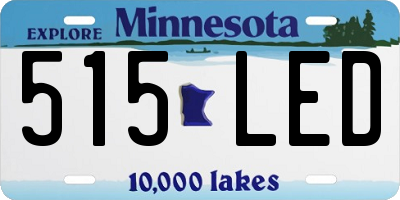 MN license plate 515LED