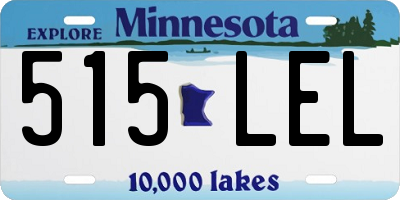 MN license plate 515LEL