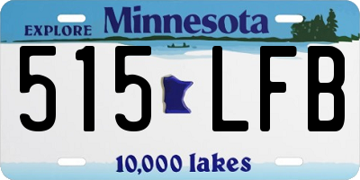MN license plate 515LFB