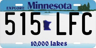 MN license plate 515LFC
