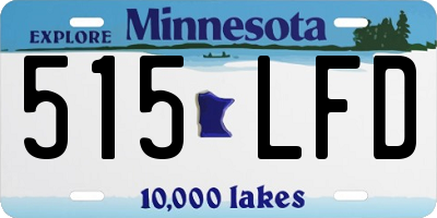 MN license plate 515LFD