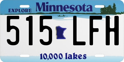 MN license plate 515LFH