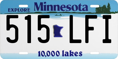 MN license plate 515LFI